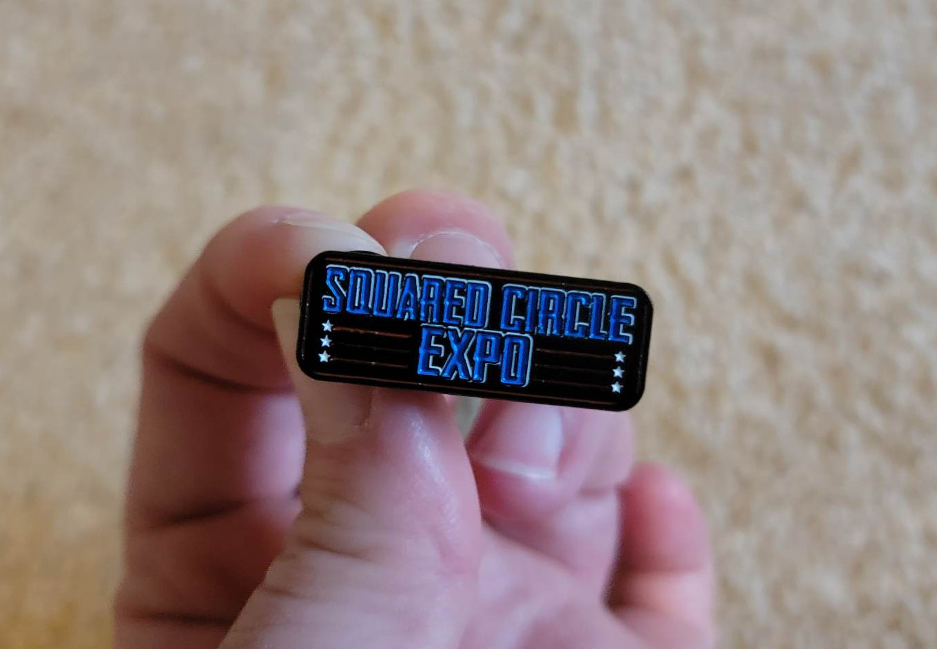 Squared Circle Expo Logo Enamel Pin