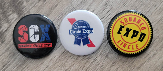 Squared Circle Expo Three Button Set